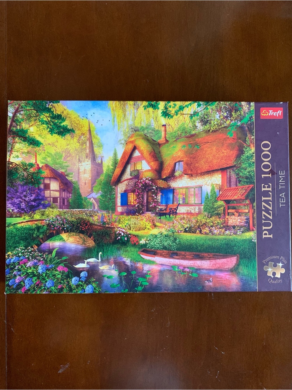 Trefl Tea Time Woodland Cottage Premium Plus 1000 Piece Jigsaw Puzzle Complete